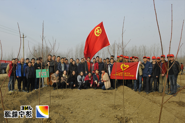 集团公司团委组织参加“青春绿色行动•共建美丽济宁”义务植树活动