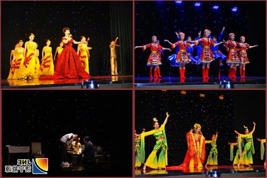 运河煤矿干部职工看文艺演出品文化大餐