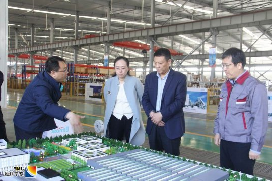 张广宇到落陵盛源公司调研指导工作