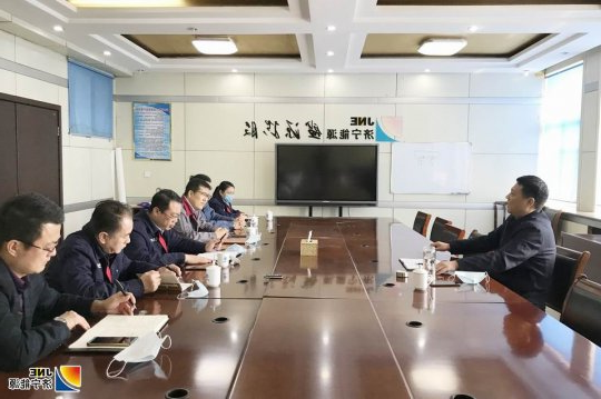 张广宇到落陵盛源公司检查指导工作