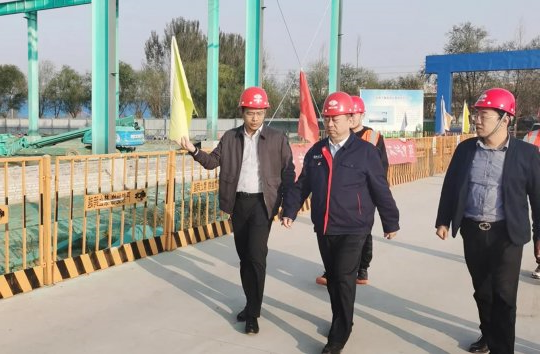 闵维到钢铁物流加工基地、邓楼通航节制闸检查指导工作