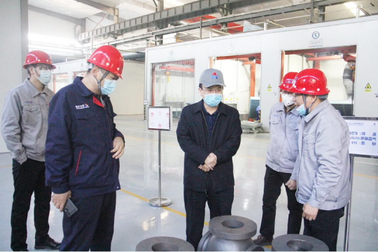 马金平到精密制造产业园检查指导工作