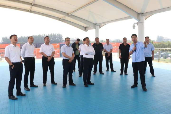 山东省交通运输厅领导到梁山港调研指导工作